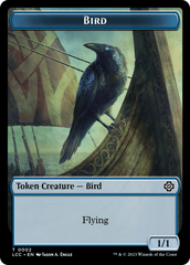 Bird // Merfolk (0003) Double-Sided Token [The Lost Caverns of Ixalan Commander Tokens] | GrognardGamesBatavia