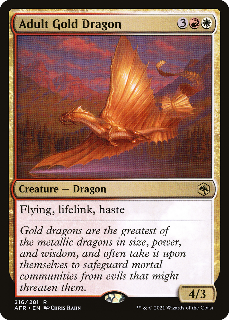 Adult Gold Dragon [Dungeons & Dragons: Adventures in the Forgotten Realms] | GrognardGamesBatavia