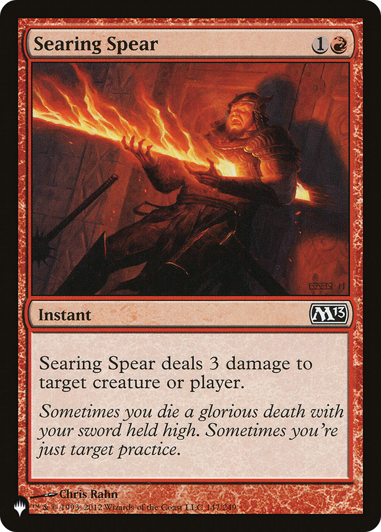 Searing Spear [The List Reprints] | GrognardGamesBatavia