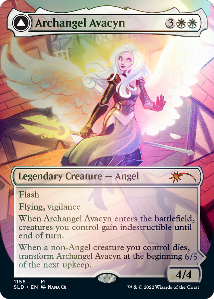 Archangel Avacyn // Avacyn, the Purifier (Borderless) [Secret Lair: From Cute to Brute] | GrognardGamesBatavia