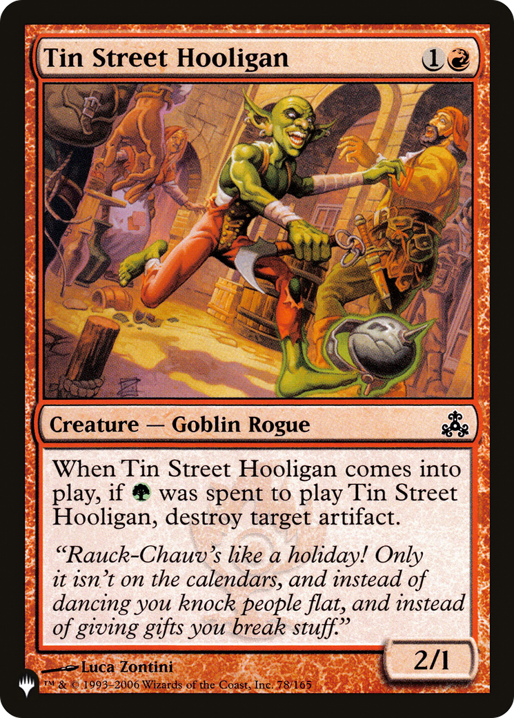 Tin Street Hooligan [The List Reprints] | GrognardGamesBatavia