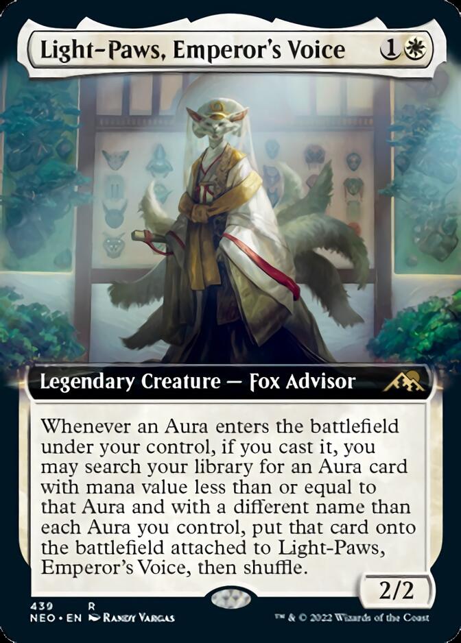 Light-Paws, Emperor's Voice (Extended Art) [Kamigawa: Neon Dynasty] | GrognardGamesBatavia