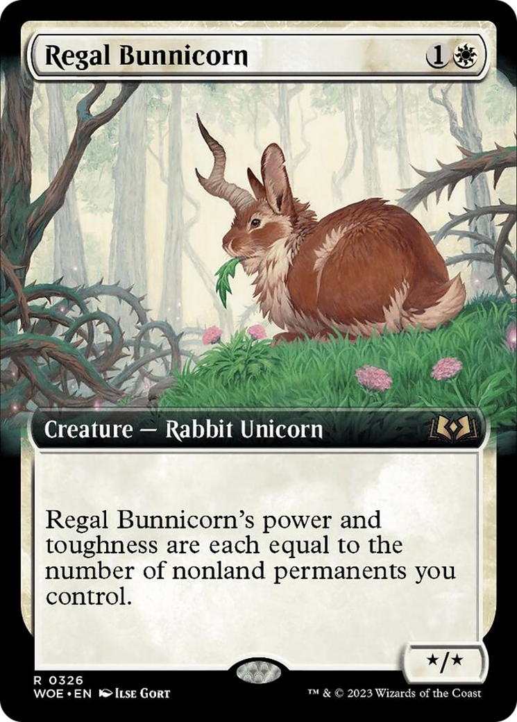 Regal Bunnicorn (Extended Art) [Wilds of Eldraine] | GrognardGamesBatavia