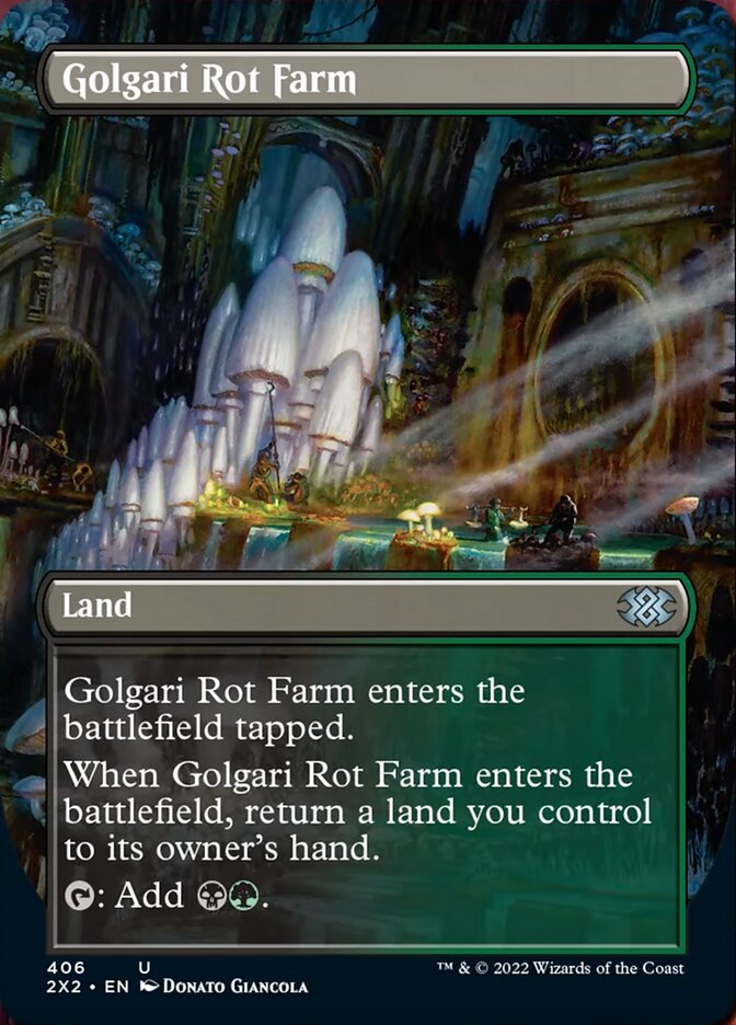 Golgari Rot Farm (Borderless Alternate Art) [Double Masters 2022] | GrognardGamesBatavia