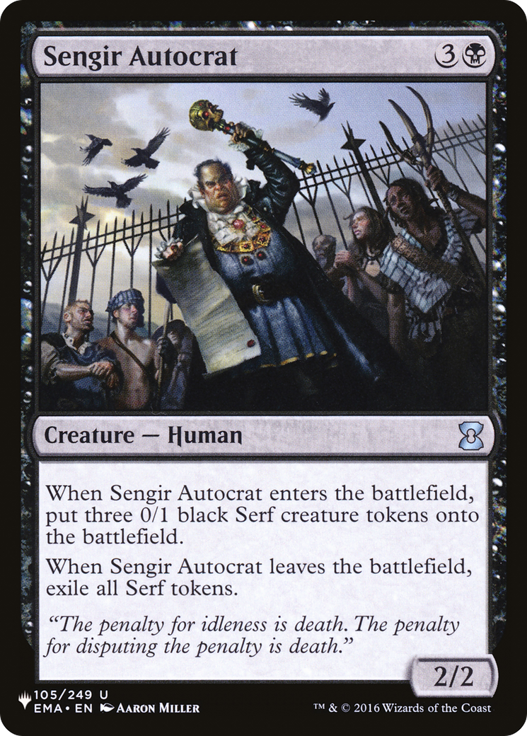 Sengir Autocrat [The List] | GrognardGamesBatavia