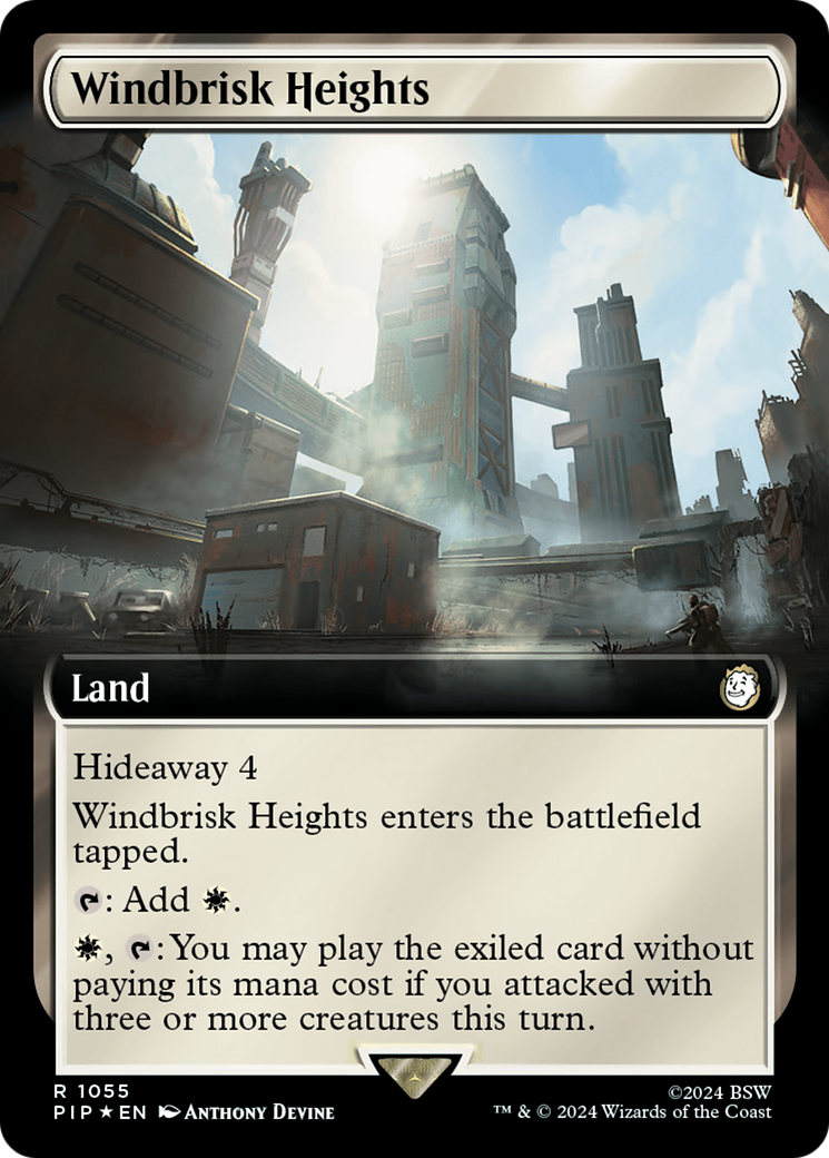 Windbrisk Heights (Extended Art) (Surge Foil) [Fallout] | GrognardGamesBatavia