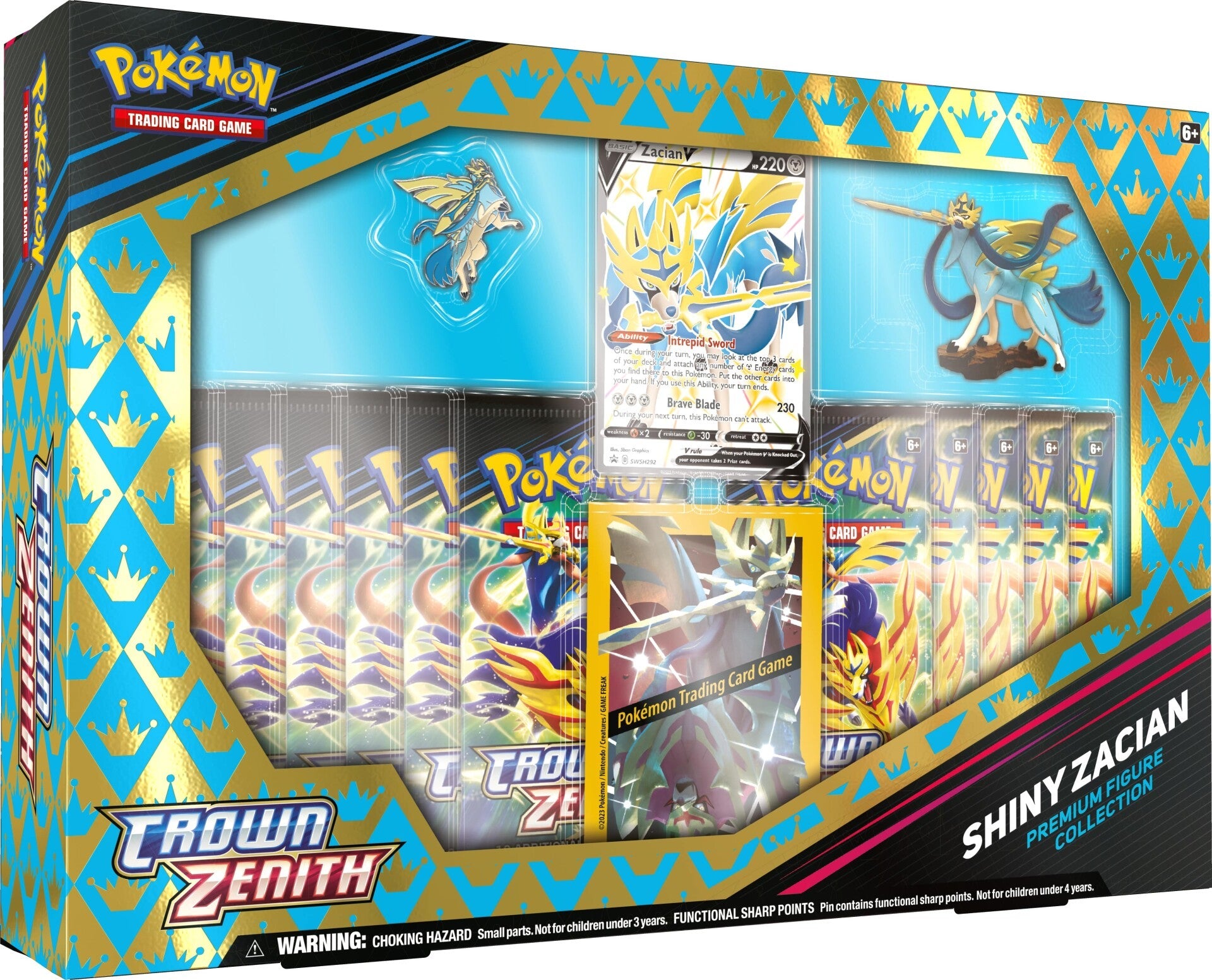 Sword & Shield: Crown Zenith - Premium Figure Collection (Shiny Zacian) | GrognardGamesBatavia