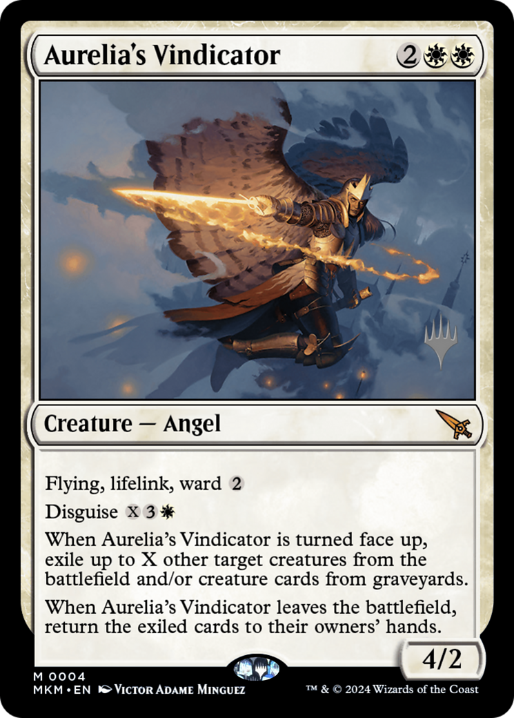 Aurelia's Vindicator (Promo Pack) [Murders at Karlov Manor Promos] | GrognardGamesBatavia