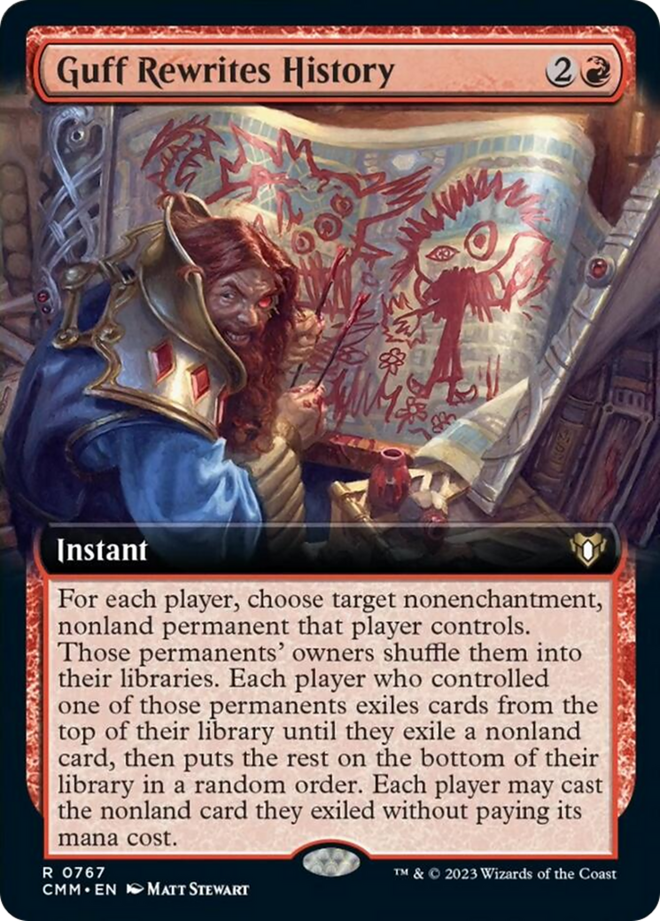 Guff Rewrites History (Extended Art) [Commander Masters] | GrognardGamesBatavia