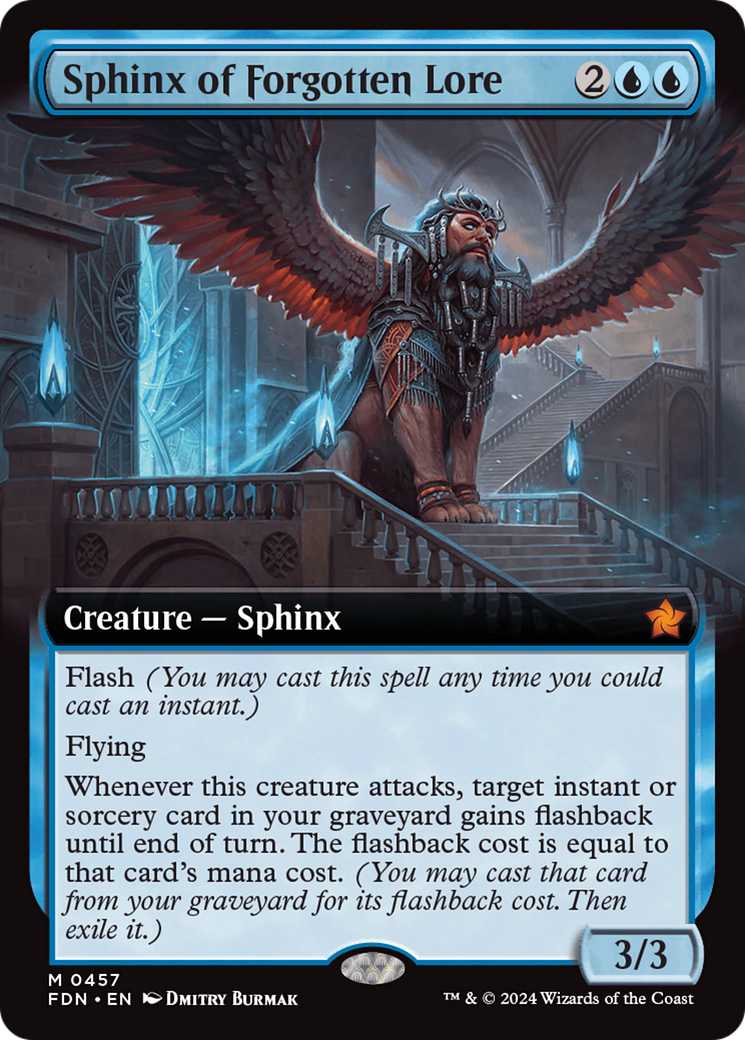 Sphinx of Forgotten Lore (Extended Art) [Foundations] | GrognardGamesBatavia