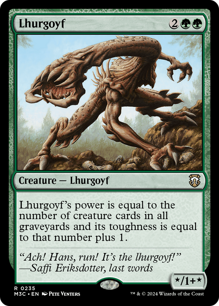 Lhurgoyf (Ripple Foil) [Modern Horizons 3 Commander] | GrognardGamesBatavia