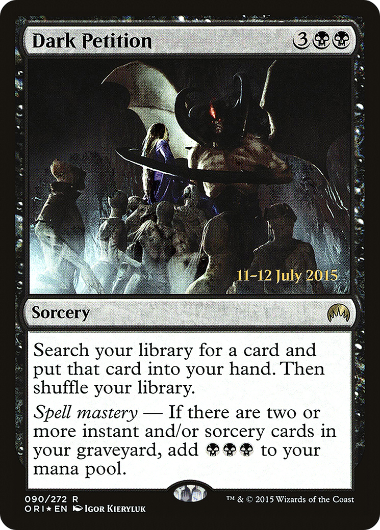 Dark Petition [Magic Origins Prerelease Promos] | GrognardGamesBatavia
