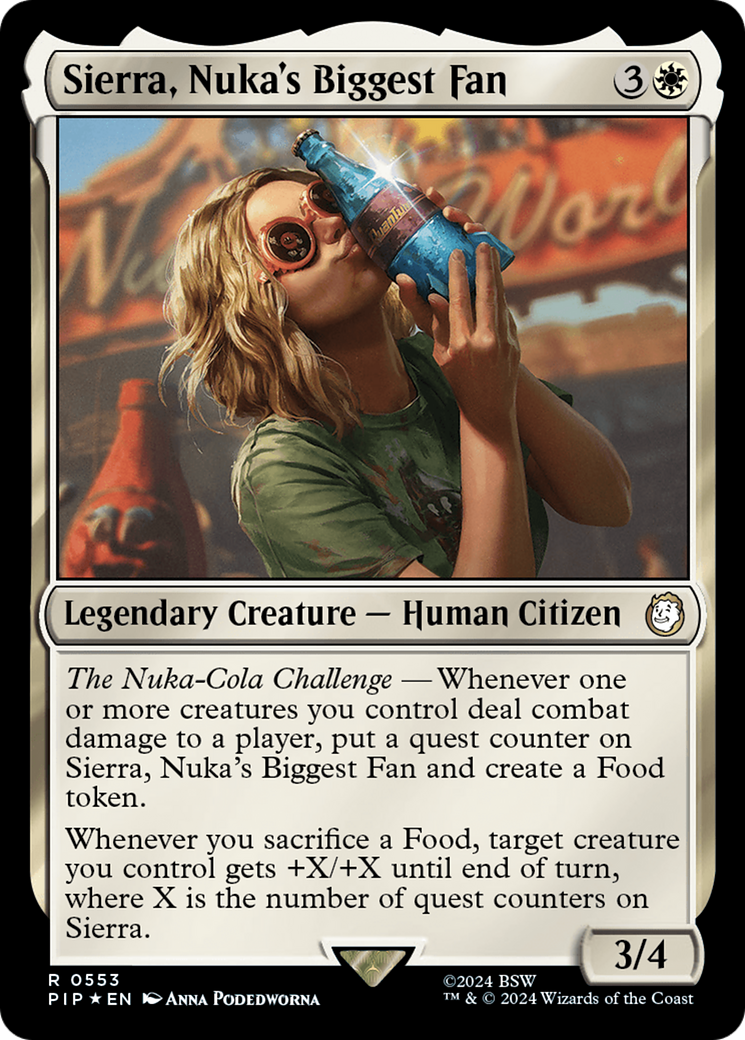 Sierra, Nuka's Biggest Fan (Surge Foil) [Fallout] | GrognardGamesBatavia