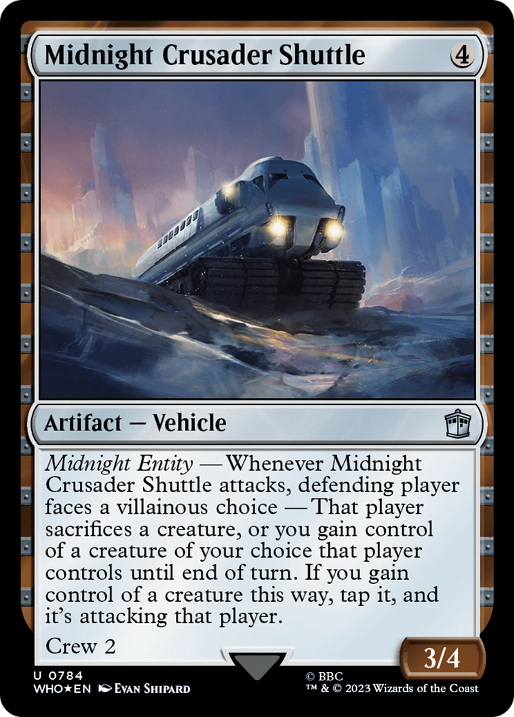 Midnight Crusader Shuttle (Surge Foil) [Doctor Who] | GrognardGamesBatavia