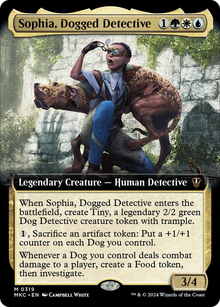 Sophia, Dogged Detective (Extended Art) [Murders at Karlov Manor Commander] | GrognardGamesBatavia