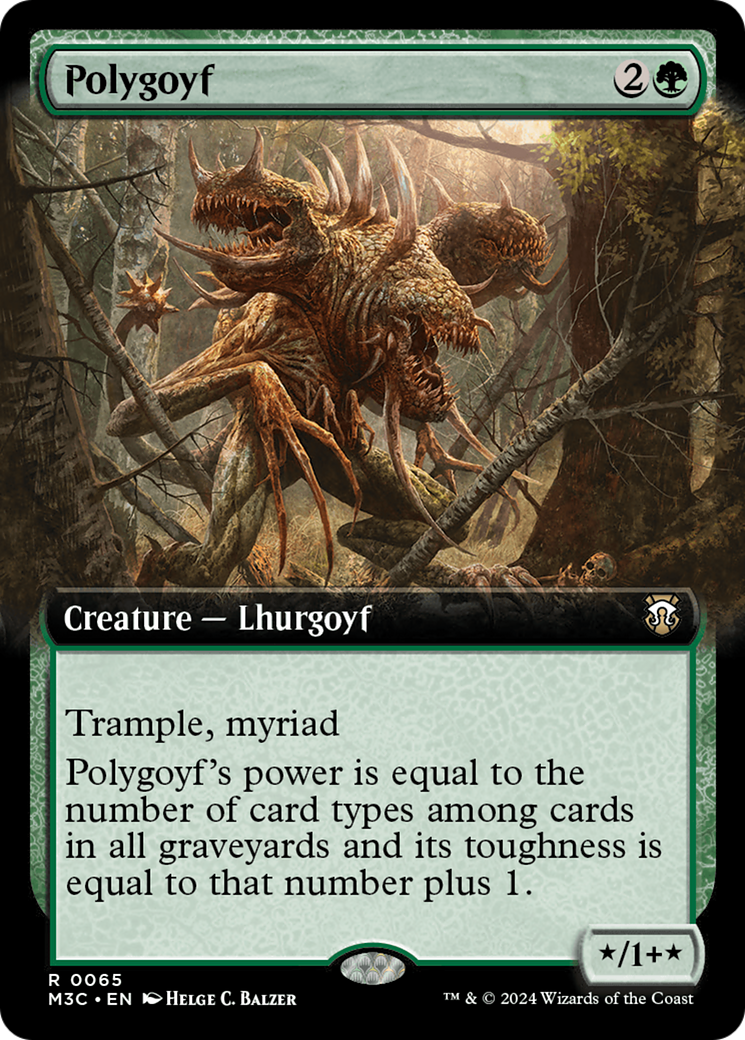 Polygoyf (Extended Art) [Modern Horizons 3 Commander] | GrognardGamesBatavia