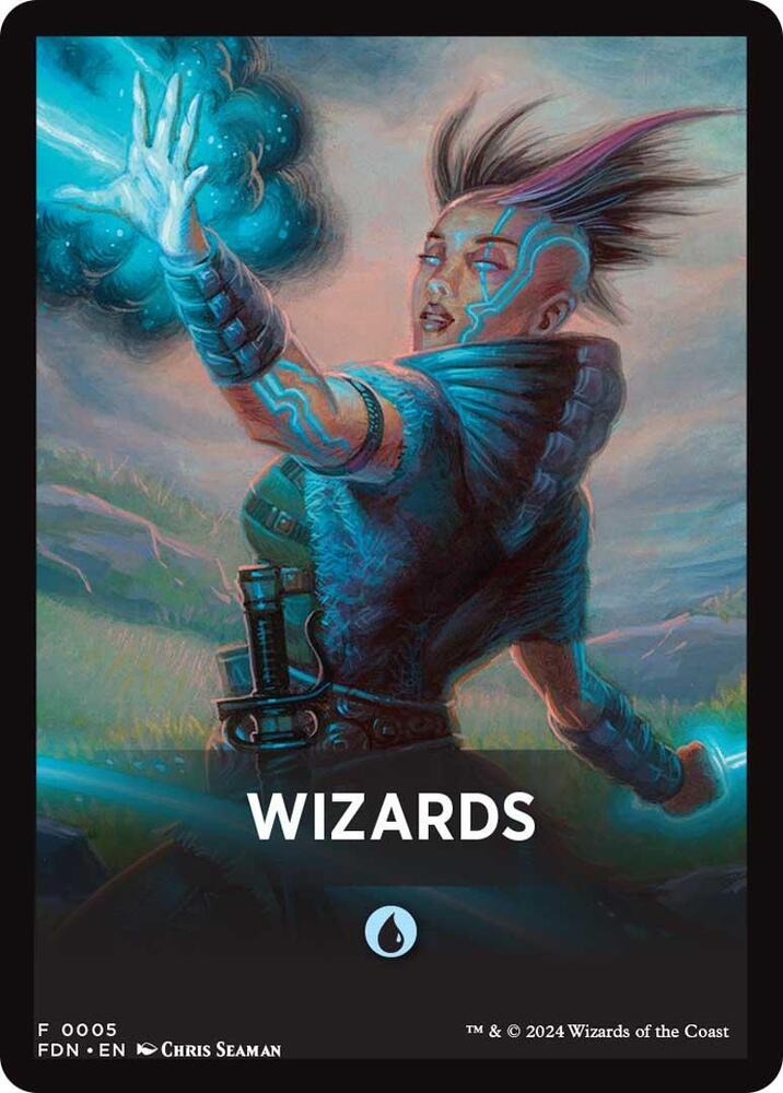 Wizards Theme Card [Foundations Tokens] | GrognardGamesBatavia