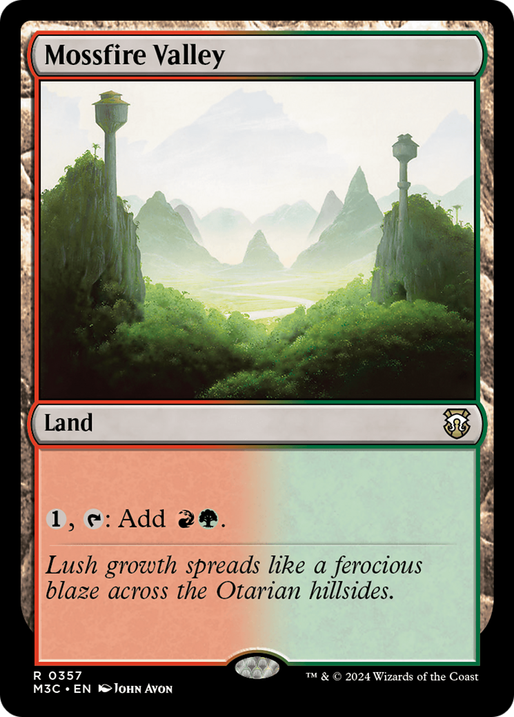 Mossfire Valley (Ripple Foil) [Modern Horizons 3 Commander] | GrognardGamesBatavia