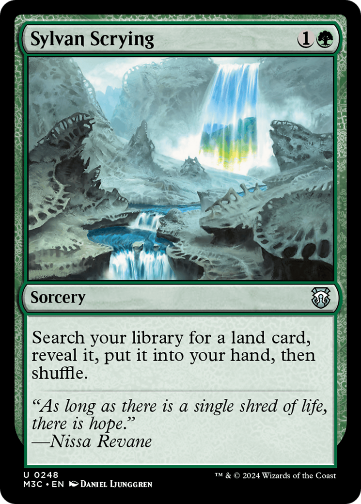 Sylvan Scrying (Ripple Foil) [Modern Horizons 3 Commander] | GrognardGamesBatavia