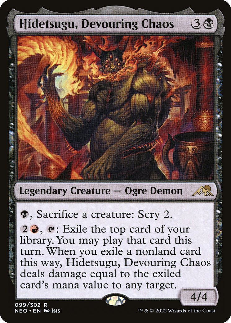 Hidetsugu, Devouring Chaos [Kamigawa: Neon Dynasty] | GrognardGamesBatavia