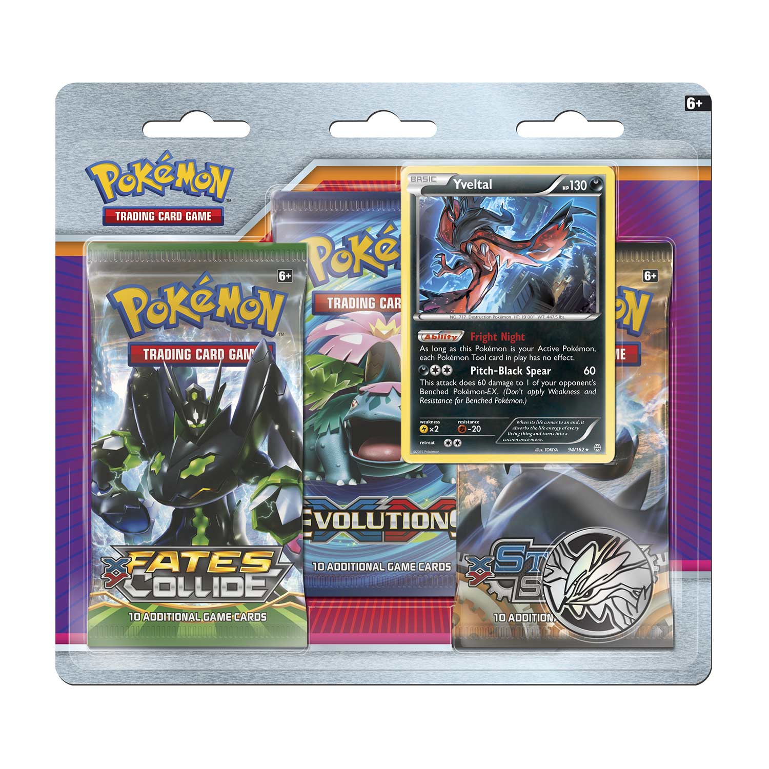 XY: BREAKthrough - 3-Pack Blister (Yveltal) | GrognardGamesBatavia