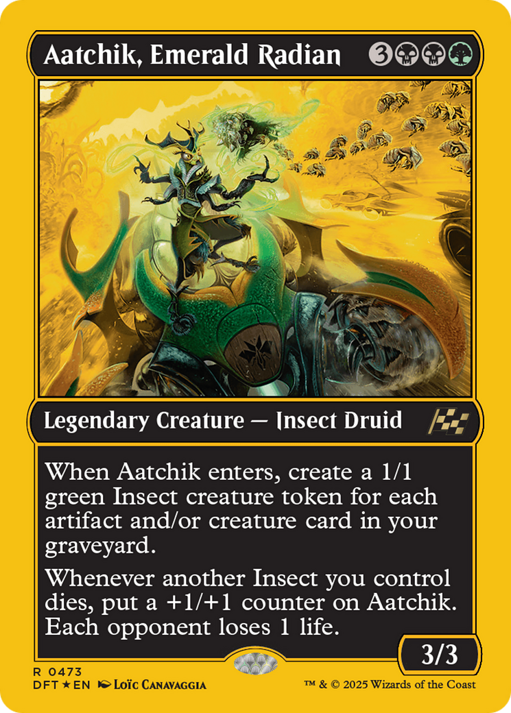 Aatchik, Emerald Radian (First-Place Foil) [Aetherdrift] | GrognardGamesBatavia