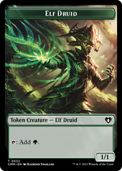 Servo // Elf Druid Double-Sided Token [Commander Masters Tokens] | GrognardGamesBatavia