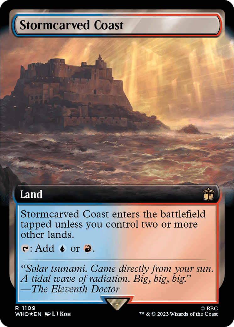 Stormcarved Coast (Extended Art) (Surge Foil) [Doctor Who] | GrognardGamesBatavia