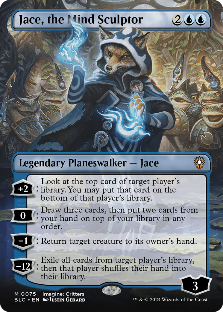 Jace, the Mind Sculptor (Borderless) [Bloomburrow Commander] | GrognardGamesBatavia