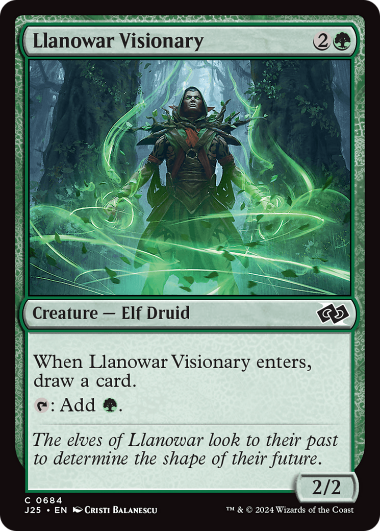 Llanowar Visionary [Foundations Jumpstart] | GrognardGamesBatavia