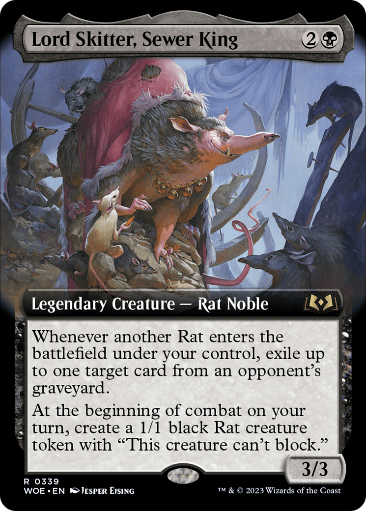 Lord Skitter, Sewer King (Extended Art) [Wilds of Eldraine] | GrognardGamesBatavia