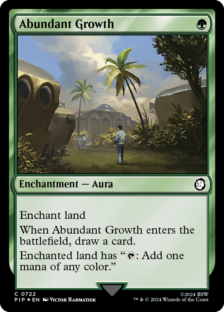 Abundant Growth (Surge Foil) [Fallout] | GrognardGamesBatavia