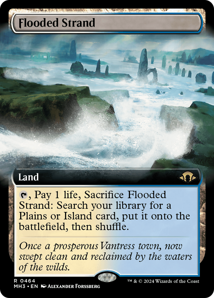 Flooded Strand (Extended Art) [Modern Horizons 3] | GrognardGamesBatavia