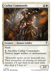 Cathar Commando (White Border) [Mystery Booster 2] | GrognardGamesBatavia