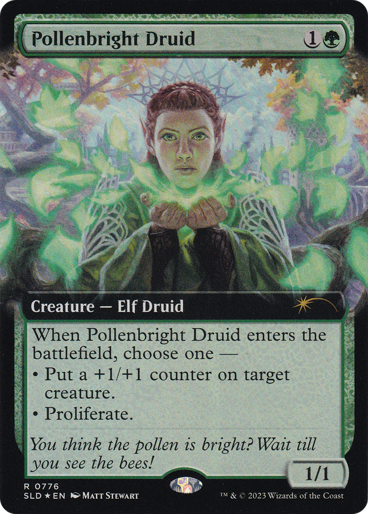 Pollenbright Druid (Extended Art) [Secret Lair Drop Series] | GrognardGamesBatavia