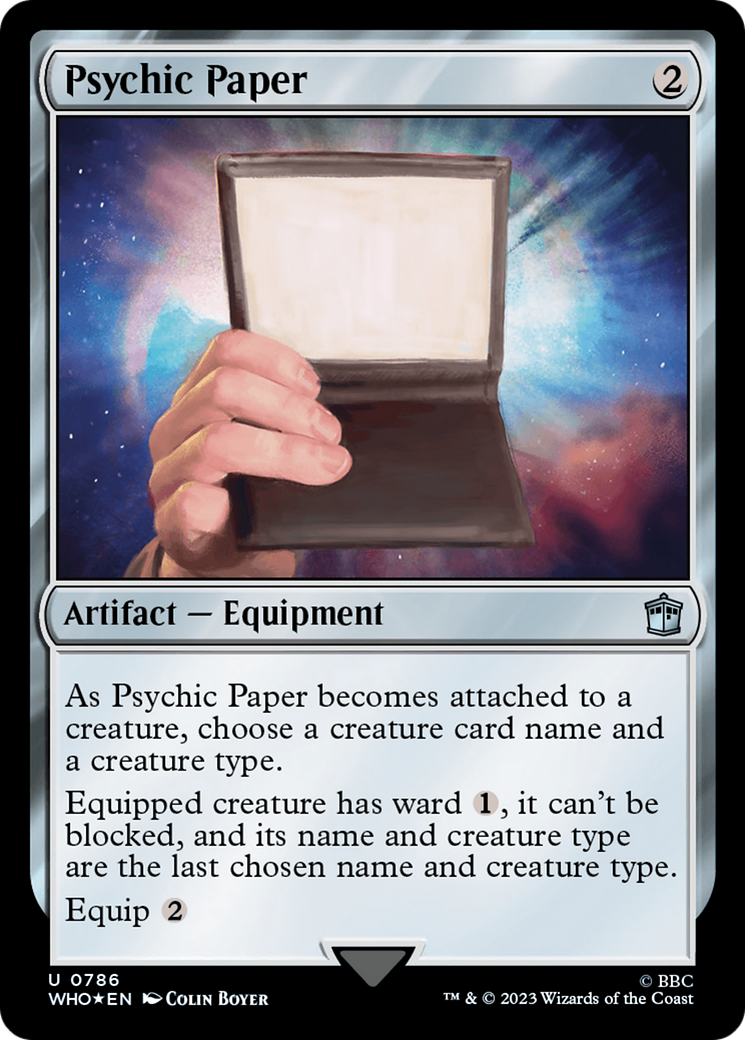 Psychic Paper (Surge Foil) [Doctor Who] | GrognardGamesBatavia