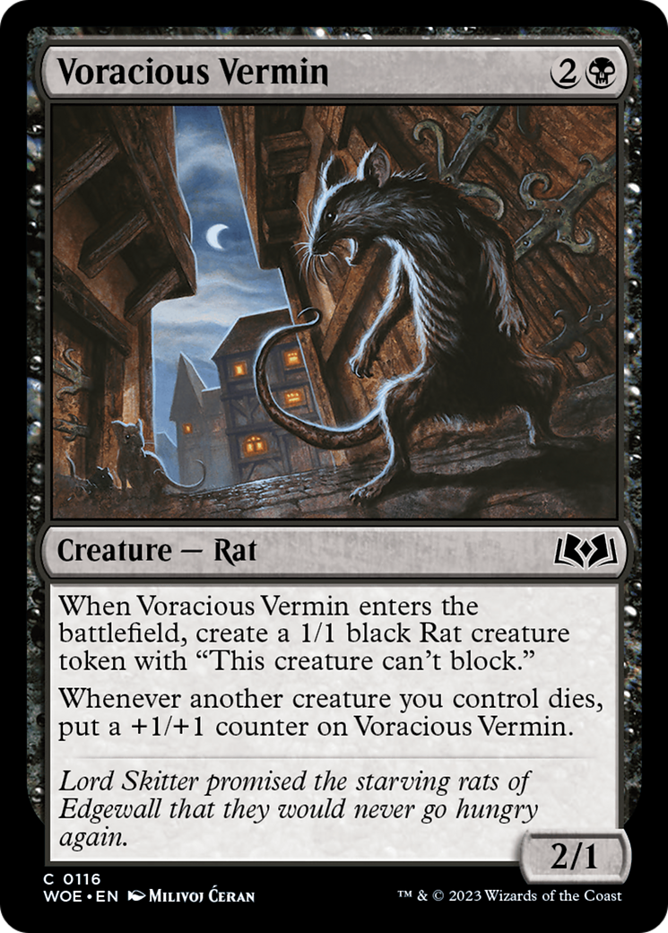 Voracious Vermin [Wilds of Eldraine] | GrognardGamesBatavia