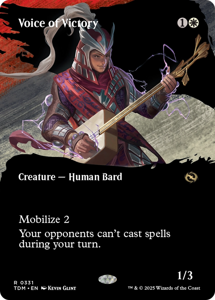Voice of Victory (Borderless) [Tarkir: Dragonstorm] | GrognardGamesBatavia