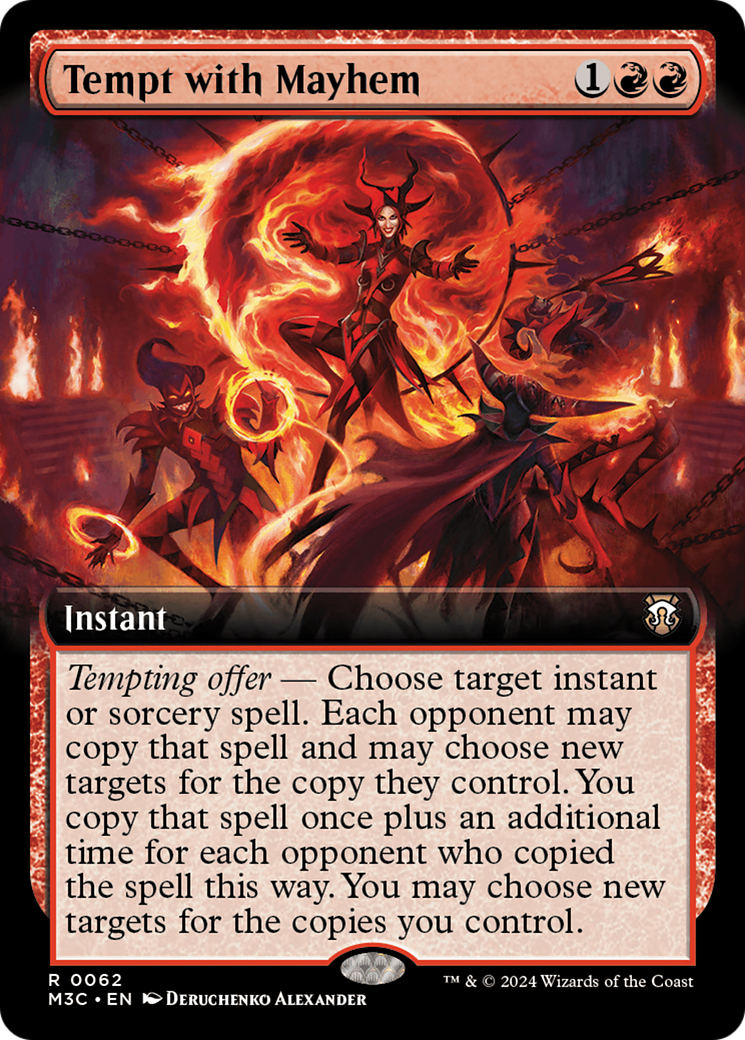 Tempt with Mayhem (Extended Art) [Modern Horizons 3 Commander] | GrognardGamesBatavia