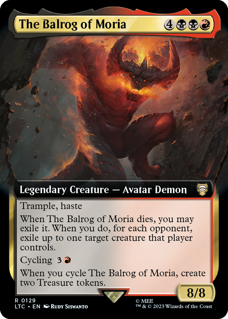 The Balrog of Moria (Extended Art) [The Lord of the Rings: Tales of Middle-Earth Commander] | GrognardGamesBatavia