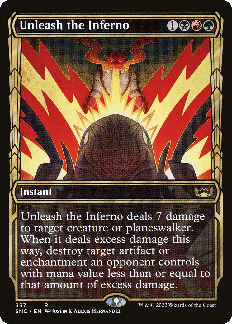 Unleash the Inferno (Showcase Golden Age) [Streets of New Capenna] | GrognardGamesBatavia