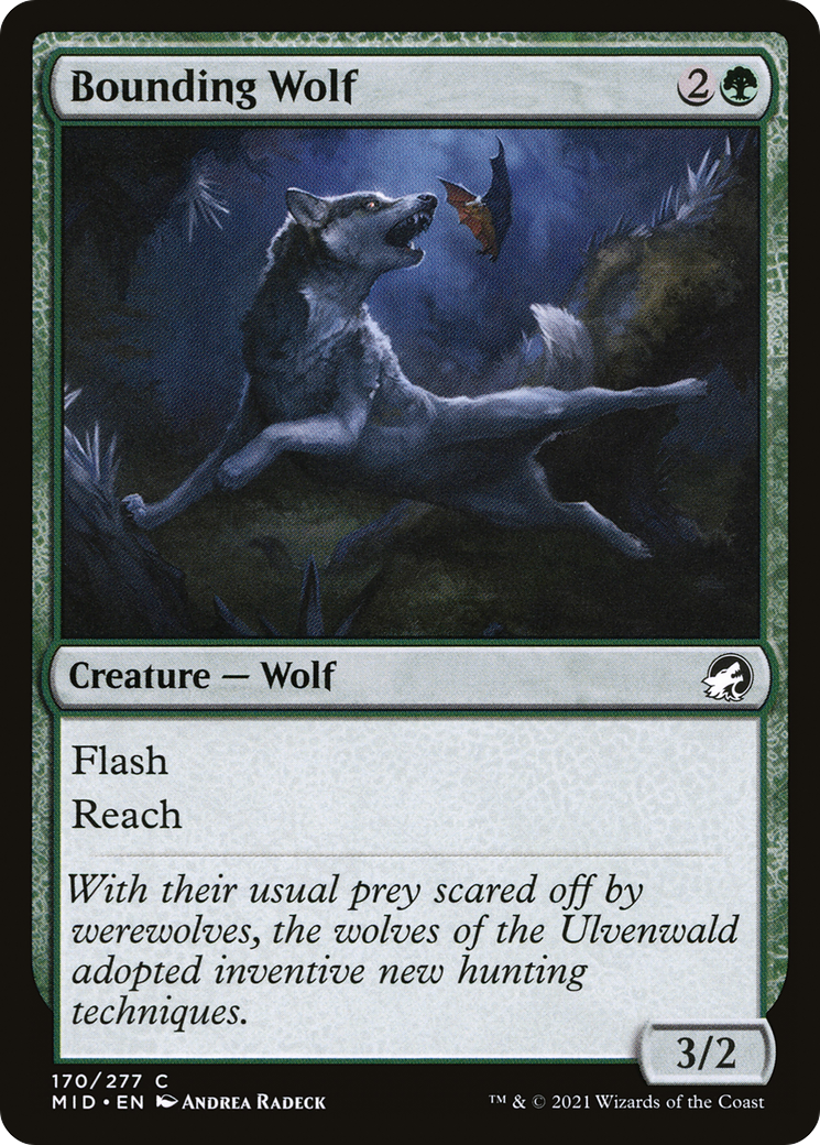 Bounding Wolf [Innistrad: Midnight Hunt] | GrognardGamesBatavia