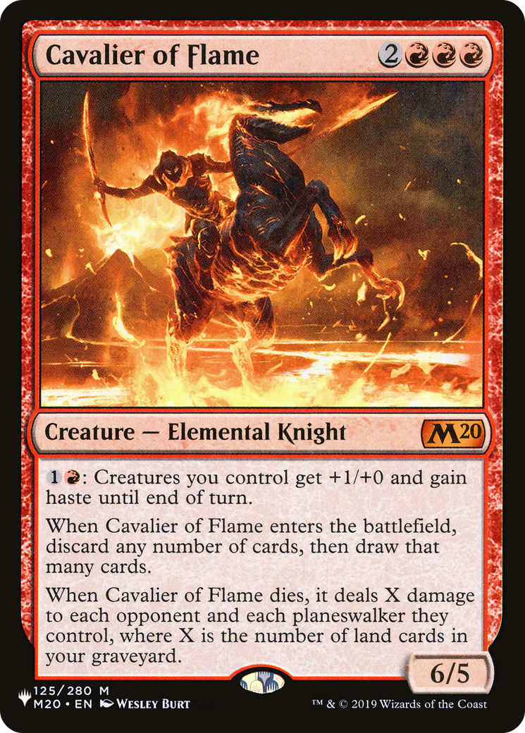 Cavalier of Flame [The List] | GrognardGamesBatavia