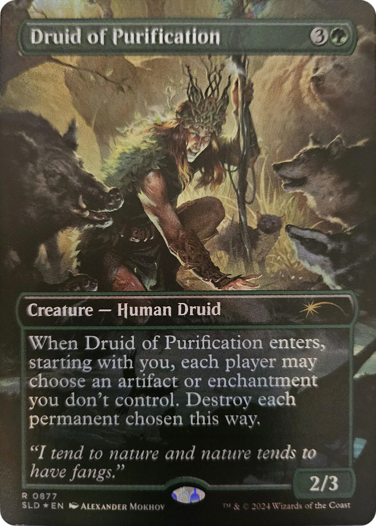 Druid of Purification (Rainbow Foil) [Secret Lair Drop Series] | GrognardGamesBatavia