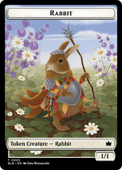 Rabbit // Rabbit Double-Sided Token [Bloomburrow Tokens] | GrognardGamesBatavia