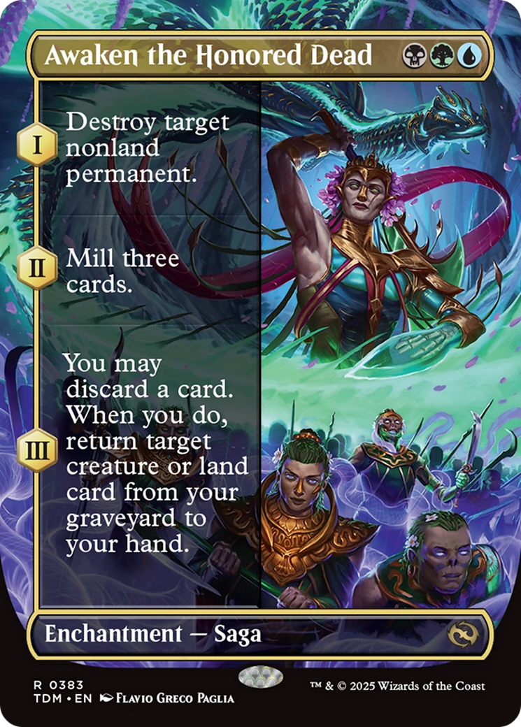 Awaken the Honored Dead (Borderless) [Tarkir: Dragonstorm] | GrognardGamesBatavia