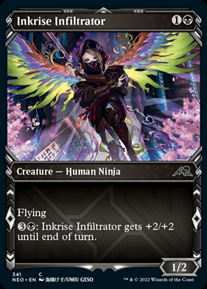 Inkrise Infiltrator (Showcase Ninja) [Kamigawa: Neon Dynasty] | GrognardGamesBatavia