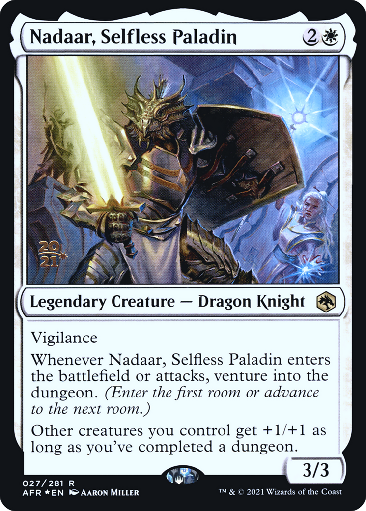 Nadaar, Selfless Paladin [Dungeons & Dragons: Adventures in the Forgotten Realms Prerelease Promos] | GrognardGamesBatavia