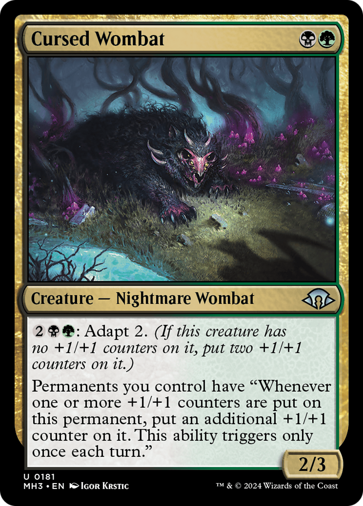 Cursed Wombat [Modern Horizons 3] | GrognardGamesBatavia