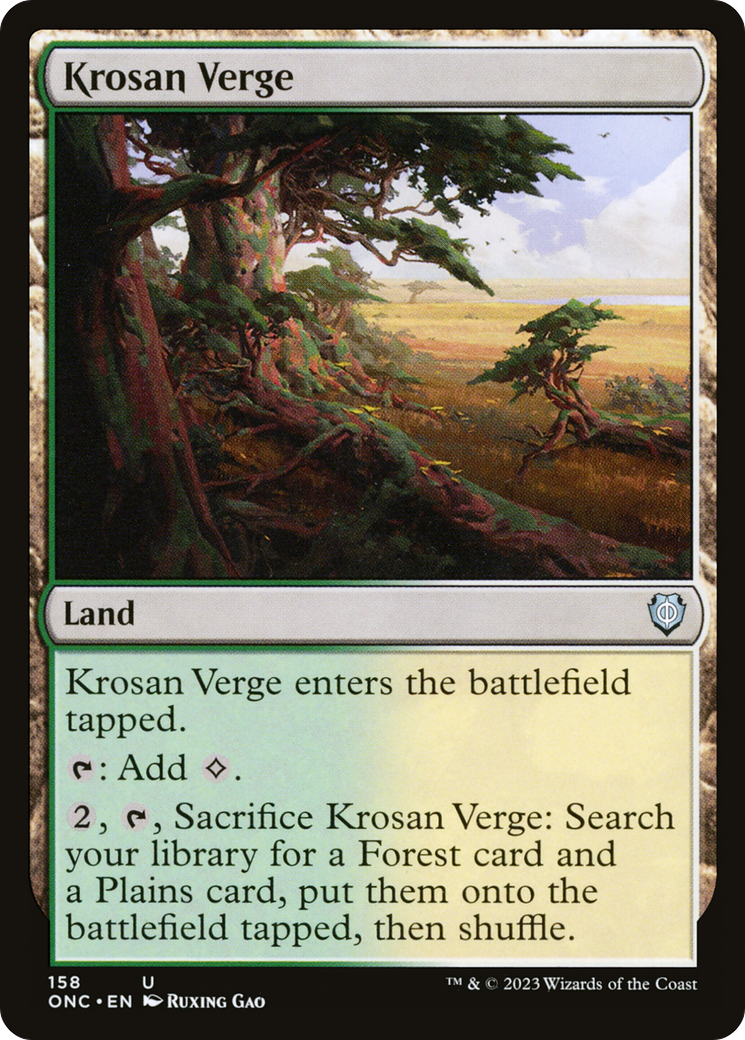 Krosan Verge [Phyrexia: All Will Be One Commander] | GrognardGamesBatavia